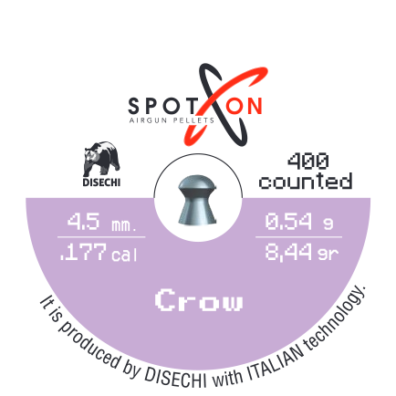 Spoton Crow 4,5 mm Havalı Tüfek Saçması (8,44 Grain - 400 Adet)