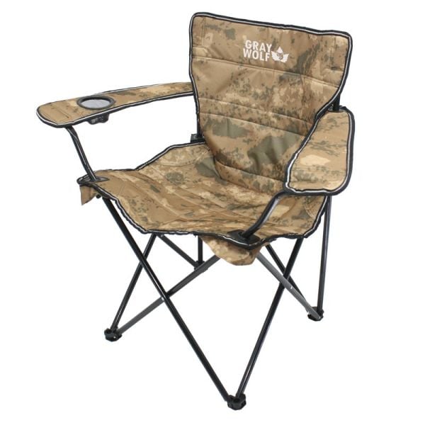 GrayWolf Quatro Bardaklı Katlanır Kamp Sandalyesi - Çöl