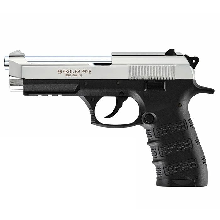Ekol ES P92B Blowback Havalı Tabanca 4.5 mm - Parlak Krom