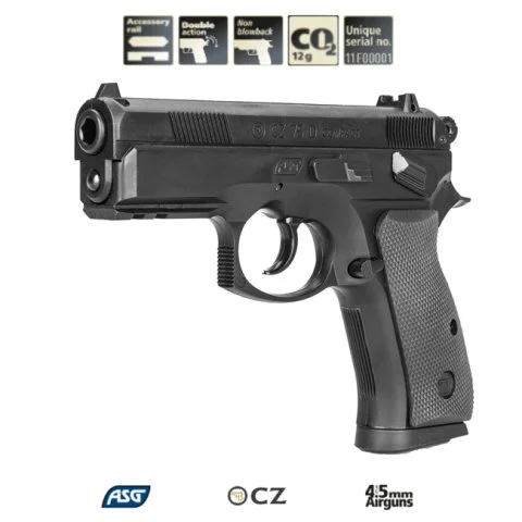 ASG CZ75 D Compact Siyah Havalı Tabanca - 4.5mm