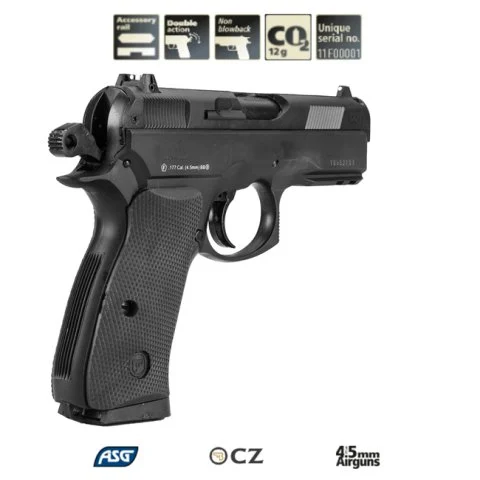 ASG CZ75 D Compact Siyah Havalı Tabanca - 4.5mm