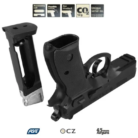 ASG CZ75 D Compact Siyah Havalı Tabanca - 4.5mm