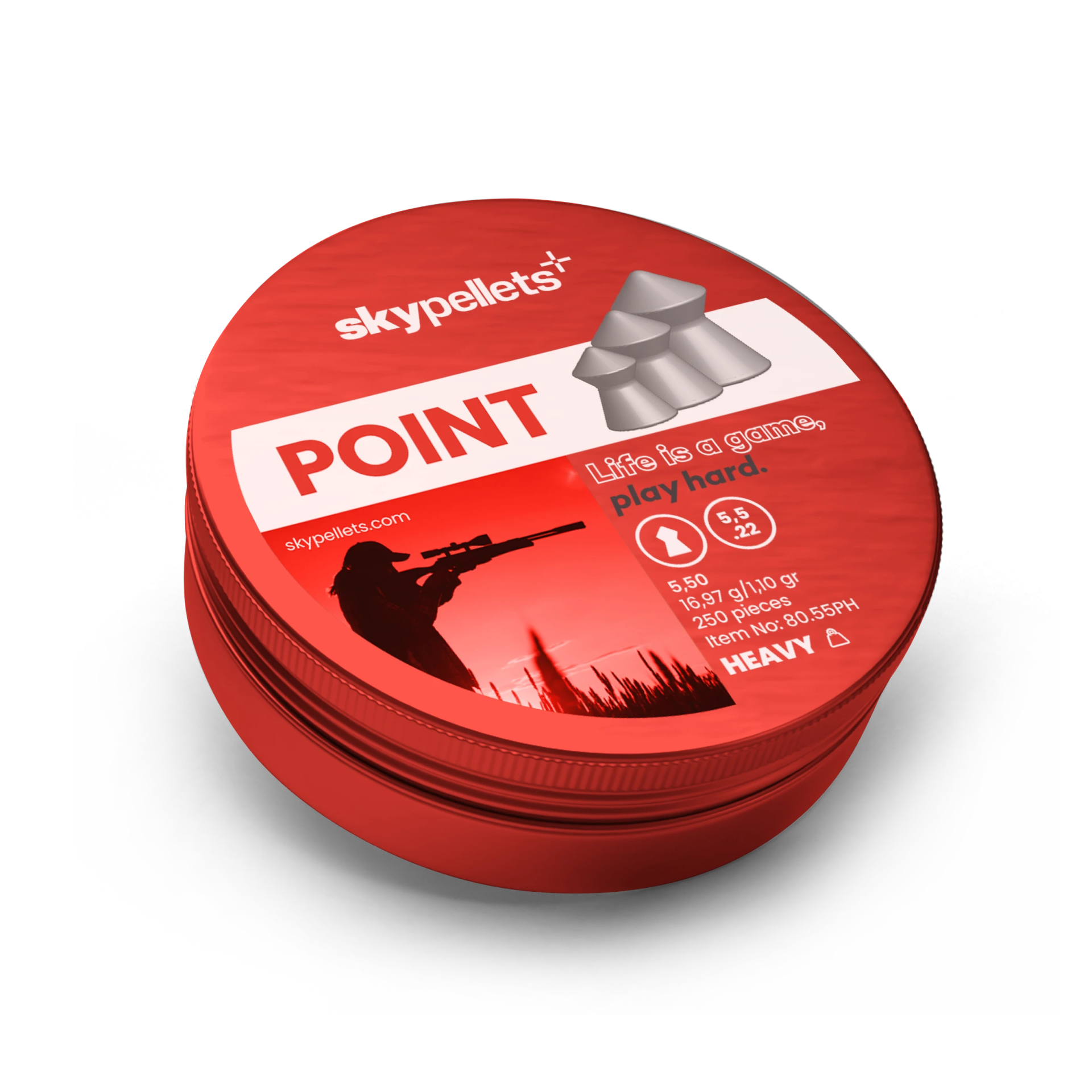 Sky Pellets 5,5 mm Point Heavy Saçma 125 Adet - 16,97 Grain