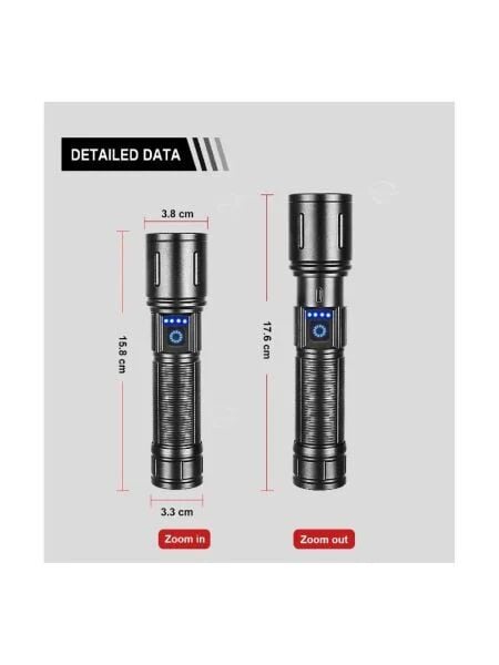 Powerdex PD-4200 10W 650 Lümen Şarjlı LED El Feneri