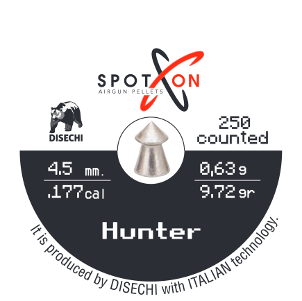 Spoton Hunter 4,5 mm Havalı Tüfek Saçması (9,72 Grain - 250 Adet)