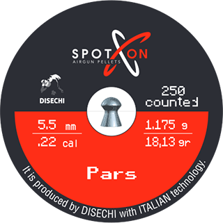 Spoton Pars 5,5 mm Havalı Tüfek Saçması (18,13 Grain - 250 Adet)