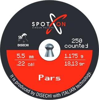 Spoton Pars 5,5 mm Havalı Tüfek Saçması (18,13 Grain - 250 Adet)