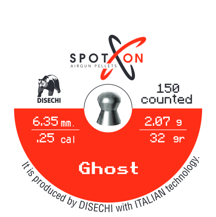 Spoton Ghost 6,35 mm Havalı Tüfek Saçması (32 Grain - 150 Adet)