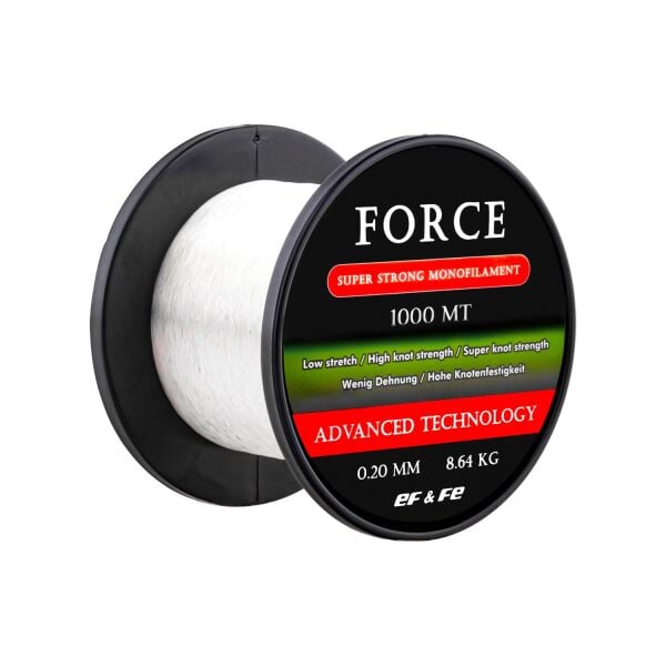 EFFE Force 1000m Beyaz Monofilament Bobin Olta Misinası