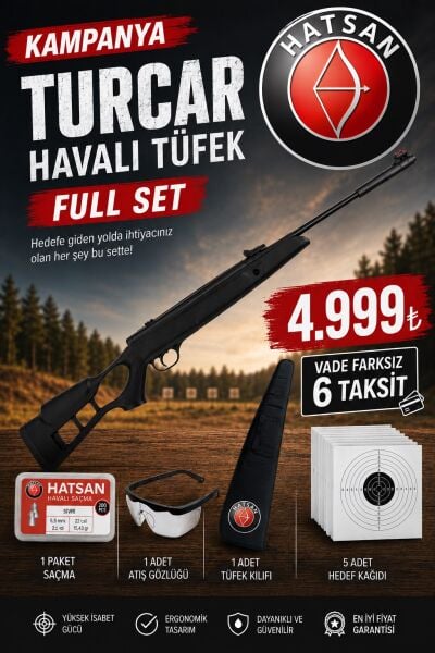 Hatsan Turcar Havalı Tüfek Full Set 5.5 mm