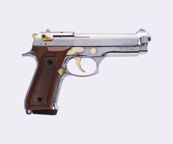 Blow F92 İşlemeli Altın Parçalı Kurusıkı Tabanca