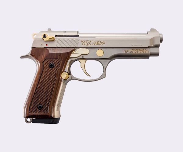 Blow F92 İşlemeli Altın Parçalı Kurusıkı Tabanca