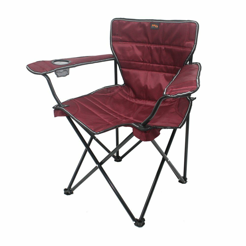 GrayWolf Quatro Bardaklı Katlanır Kamp Sandalyesi - Bordo