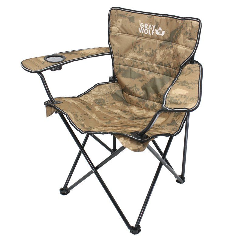 GrayWolf Quatro Bardaklı Katlanır Kamp Sandalyesi - Çöl