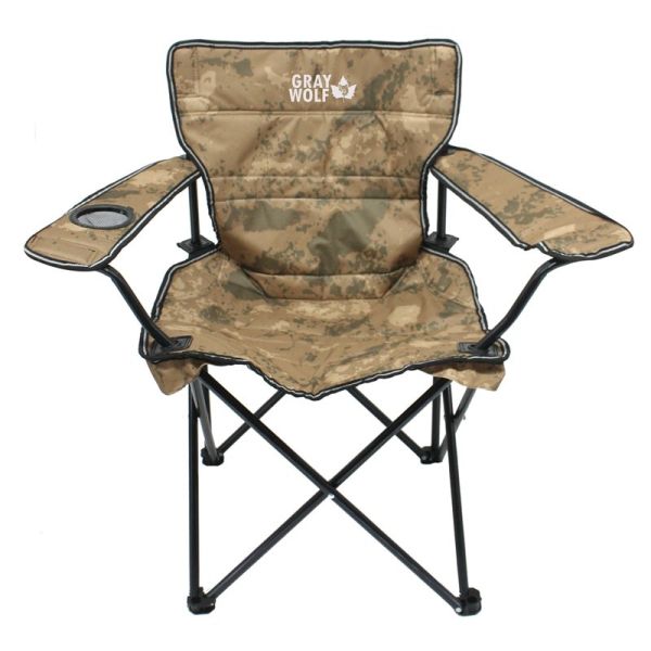 GrayWolf Quatro Bardaklı Katlanır Kamp Sandalyesi - Çöl