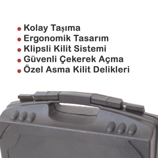 Zuber Polimer Sert Muhimmat  Mermi Çantası - Siyah