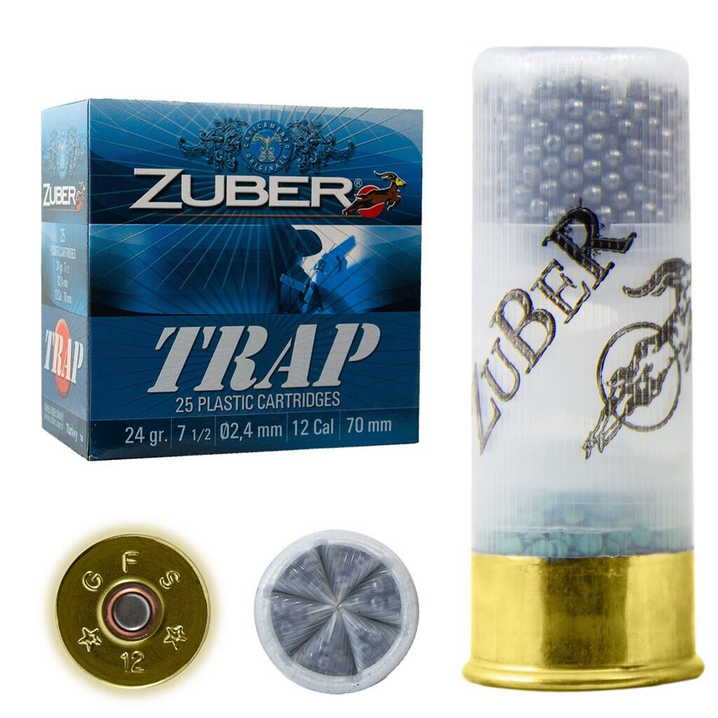 Zuber 24 Gram 12 Kalibre Trap Atış Fişeği